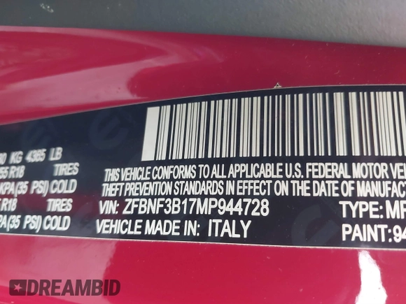 2021 FIAT 500X Trekking z VIN ZFBNF3B17MP944728, wystawiony jako IAAI lot #41460442 z przebiegiem 27 574 mil mil oraz . Historia ofert i sprzedaży dostępna na DreamBid. Obrazek 9.