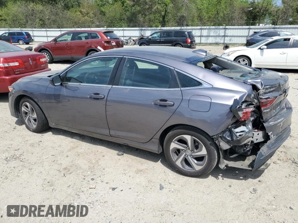2019 Honda Insight EX with VIN 19XZE4F54KE008079, listed as a Copart auction lot 53714285 with 132,926 mi miles and Salvage Title. Bid and sale history available at DreamBid. Image 2.