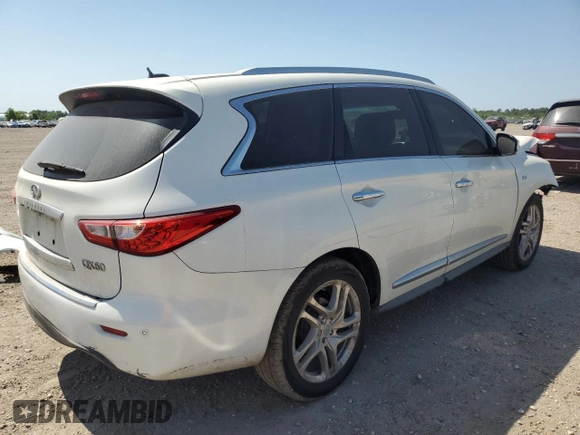 2014 Infiniti QX60 с VIN 5N1AL0MNXEC545416, выставлен на аукционе Copart как лот 52440335 с пробегом 154 816 миль миль и Списание • Salvage title. История ставок и продаж доступна на DreamBid. Изображение 3.