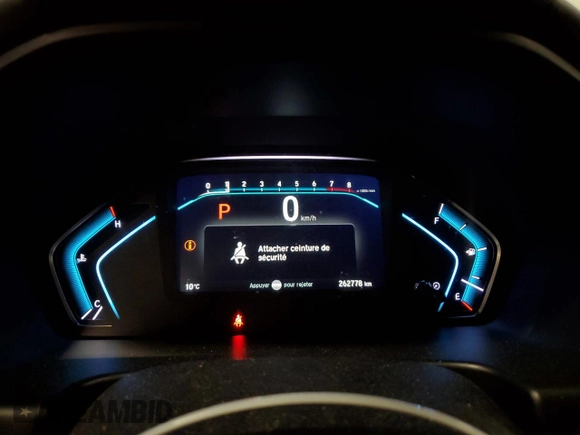 2019 Honda Odyssey Touring with VIN 5FNRL6H80KB505150, listed as a Copart auction lot 47620065 with 262,778 mi miles and Salvage Title. Bid and sale history available at carsss.com. Image 9.