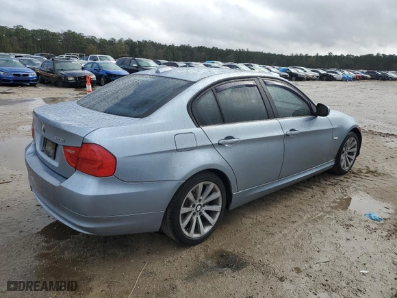 2011 BMW 3 Series 328i with VIN WBAPH7C54BE130826, listed as a Copart auction lot 41613375 with 195,037 mi miles and Salvage Title. Bid and sale history available at carsss.com. Image 3.