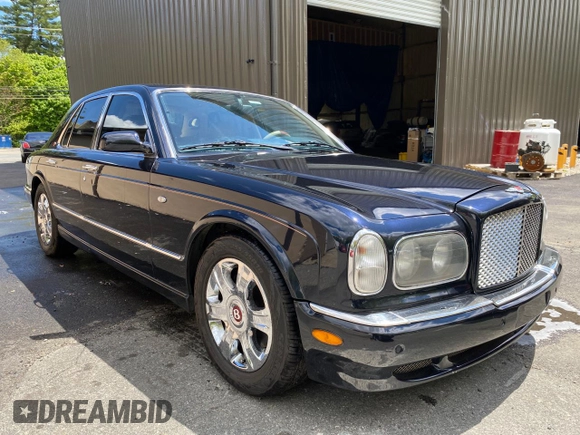 2002 Bentley Arnage with VIN SCBLC31E62CX08029, listed as a Copart auction lot 57389945 with 86,082 mi miles and Clean Title. Bid and sale history available at DreamBid. Image 1.