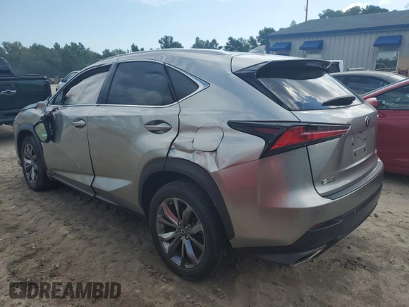 2020 Lexus NX 300 F Sport with VIN JTJSARBZ7L2162400, listed as a Copart auction lot 62706025 with 49,303 mi miles and Non repairable. Bid and sale history available at DreamBid. Image 2.