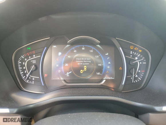 2020 Hyundai Santa Fe Limited with VIN 5NMS53ADXLH272461, listed as a Copart auction lot 44017225 with 53,363 mi miles and Non Repairable. Bid and sale history available at carsss.com. Image 9.