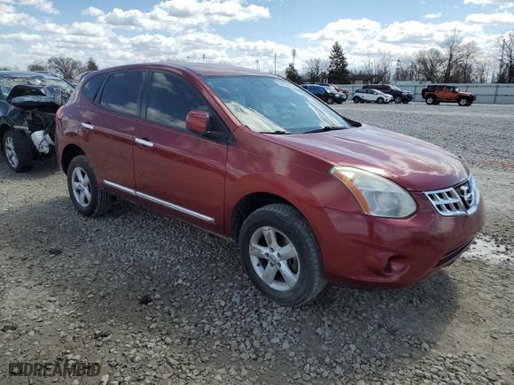 2013 Nissan Rogue S with VIN JN8AS5MT8DW526531, listed as a Copart auction lot 50595815 with 115,252 mi miles and Salvage Title. Bid and sale history available at carsss.com. Image 4.