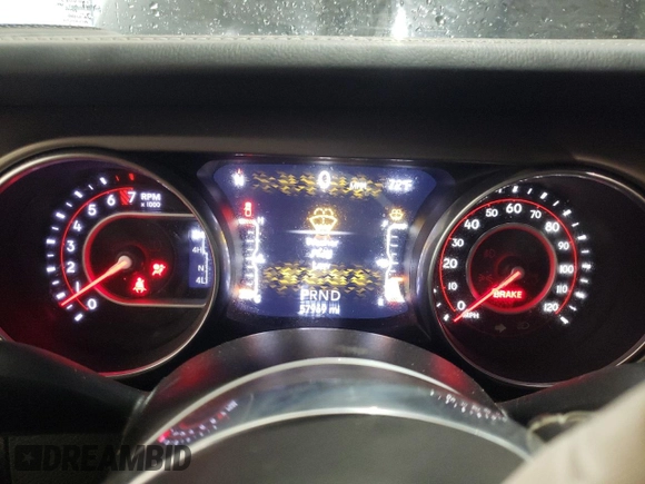 2020 Jeep Gladiator Rubicon with VIN 1C6JJTBG9LL183888, listed as a Copart auction lot 70225794 with 57,969 mi miles and Salvage title. Bid and sale history available at DreamBid. Image 9.