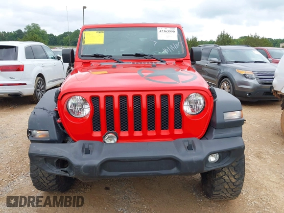 2020 Jeep Wrangler Unlimited Sport S z VIN 1C4HJXDN7LW281357, wystawiony jako IAAI lot #42363990 z przebiegiem 69 068 mil mil oraz . Historia ofert i sprzedaży dostępna na DreamBid. Obrazek 12.