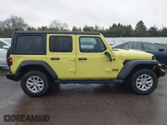 2023 Jeep Wrangler Sport with VIN 1C4HJXDG9PW631109, listed as a IAAI auction lot 41149861 with 27,570 mi miles and . Bid and sale history available at DreamBid. Image 13.