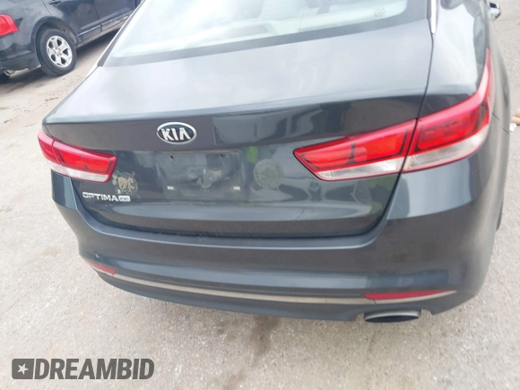2017 Kia Optima LX with VIN 5XXGT4L39HG159497, listed as a IAAI auction lot 41940267 with 115,088 mi miles. Bid and sale history available at carsss.com. Image 16.