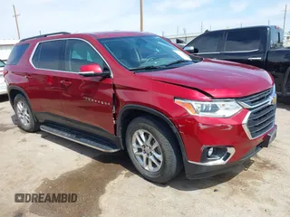 2019 Chevrolet Traverse LT Cloth z VIN 1GNERGKWXKJ256379, wystawiony jako IAAI lot #41922820 z przebiegiem 89 465 mil mil oraz . Historia ofert i sprzedaży dostępna na DreamBid. Obrazek 1.