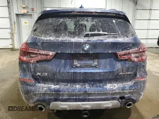 2020 BMW X3 xDrive30i with VIN 5UXTY5C05L9D22391, listed as a Copart auction lot 45843755 with Not Provided miles and Salvage Title. Bid and sale history available at DreamBid. Image 6.