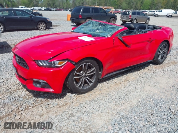 2017 Ford Mustang EcoBoost Premium z VIN 1FATP8UH0H5254626, wystawiony jako IAAI lot #42001980 z przebiegiem 106 416 mil mil oraz . Historia ofert i sprzedaży dostępna na DreamBid. Obrazek 2.