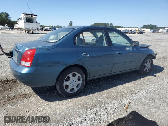 2001 Hyundai Elantra GLS with VIN KMHDN45D21U109684, listed as a Copart auction lot 51888855 with 174,105 mi miles and Salvage title. Bid and sale history available at DreamBid. Image 3.