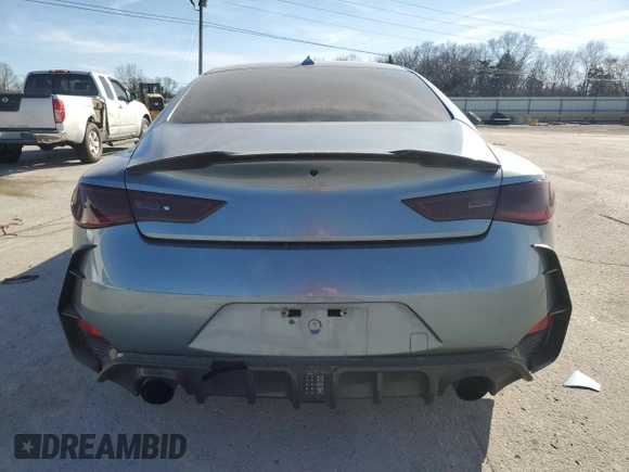 2017 Infiniti Q60 Premium with VIN JN1CV7EL2HM320597, listed as a Copart auction lot 46735795 with 66,465 mi miles and Salvage title. Bid and sale history available at DreamBid. Image 6.