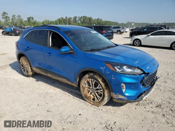 2021 Ford Escape SEL with VIN 1FMCU9H66MUA51351, listed as a Copart auction lot 53449225 with Not provided miles and Salvage title. Bid and sale history available at DreamBid. Image 4.