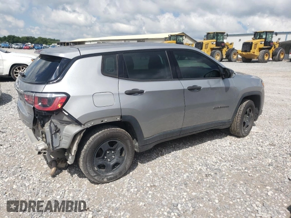 2017 Jeep Compass Sport z VIN 3C4NJCAB3HT652338, wystawiony jako Copart lot #63076055 z przebiegiem 109 701 mil mil oraz Szkoda całkowita • Salvage title. Historia ofert i sprzedaży dostępna na DreamBid. Obrazek 3.