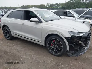 2021 Audi Q8 Premium Plus with VIN WA1EVAF11MD009912, listed as a IAAI auction lot 42498018 with 35,224 mi miles and . Bid and sale history available at DreamBid. Image 1.