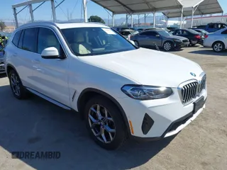 2024 BMW X3 sDrive30i with VIN 5UX43DP00R9X15423, listed as a IAAI auction lot 41866754 with 5,548 mi miles and . Bid and sale history available at DreamBid. Image 1.