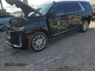 2023 Cadillac Escalade z VIN 1GYS3KKL9PR262067, wystawiony jako Copart lot #53703745 z przebiegiem 43 884 mil mil oraz Szkoda całkowita • Salvage title. Historia ofert i sprzedaży dostępna na DreamBid. Obrazek 1.