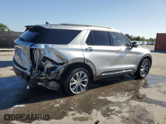 2022 Ford Explorer Limited with VIN 1FMSK7FH5NGA54705, listed as a Copart auction lot 52293335 with 58,140 mi miles and Salvage Title. Bid and sale history available at carsss.com. Image 3.