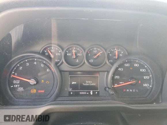 2023 Chevrolet Silverado 1500 Work Truck with VIN 3GCNAAEK9PG337789, listed as a Copart auction lot 52516045 with 103,553 mi miles and Clean Title. Bid and sale history available at carsss.com. Image 9.