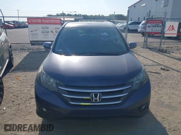 2013 Honda CR-V EX-L with VIN 2HKRM3H78DH505680, listed as a IAAI auction lot 42101780 with 201,721 mi miles and . Bid and sale history available at DreamBid. Image 12.