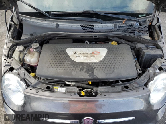 2014 FIAT 500e with VIN 3C3CFFGE7ET294754, listed as a Copart auction lot 84919984 with 108,622 mi miles and Salvage title. Bid and sale history available at DreamBid. Image 11.