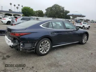 2021 Lexus LS with VIN JTHD51GF5M5008914, listed as a Copart auction lot 58166234 with 12,525 mi miles and Salvage Title. Bid and sale history available at carsss.com. Image 3.