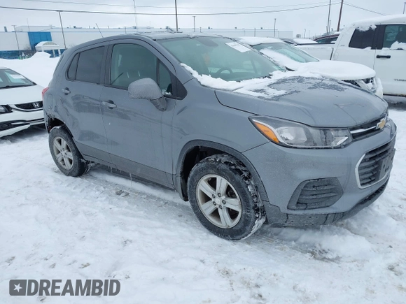 2020 Chevrolet Trax LS with VIN 3GNCJNSB8LL233497, listed as a IAAI auction lot 41645144 with 64,948 mi miles. Bid and sale history available at carsss.com. Image 1.