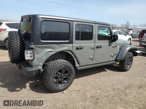 2023 Jeep Wrangler z VIN 1C4JJXN61PW623013, wystawiony jako Copart lot #54681425 z przebiegiem 26 574 mil mil oraz Czysty tytuł • Clean title. Historia ofert i sprzedaży dostępna na DreamBid. Obrazek 3.