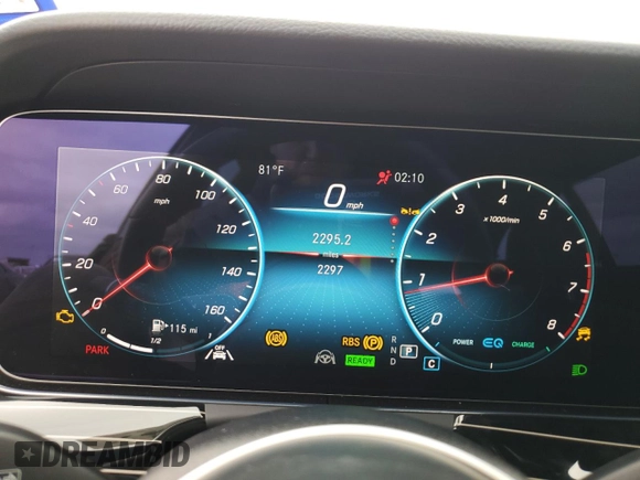 2023 Mercedes-Benz E-Class E 450 with VIN W1KZH6AB7PB167270, listed as a Copart auction lot 79001324 with 2,297 mi miles and Salvage Title. Bid and sale history available at carsss.com. Image 9.