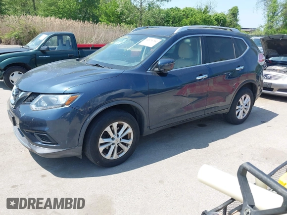 2016 Nissan Rogue SV with VIN KNMAT2MV2GP692275, listed as a IAAI auction lot 42171702 with 33,413 mi miles. Bid and sale history available at carsss.com. Image 17.