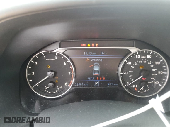 2024 Nissan Altima SR with VIN 1N4BL4CVXRN311567, listed as a Copart auction lot 56113005 with 29,901 mi miles and Salvage title. Bid and sale history available at DreamBid. Image 9.