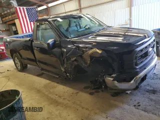 2021 Ford F-150 XL с VIN 1FTMF1E54MKE22485, выставлен на аукционе Copart как лот 47852735 с пробегом 23 529 миль миль и Списание • Salvage title. История ставок и продаж доступна на DreamBid. Изображение 4.