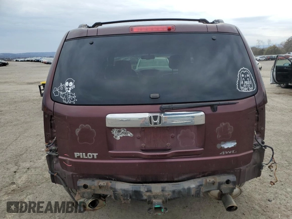 2009 Honda Pilot EX-L with VIN 5FNYF48639B022221, listed as a Copart auction lot 50955875 with 158,477 mi miles and Salvage Title. Bid and sale history available at carsss.com. Image 6.