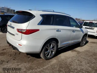2013 Infiniti JX35 with VIN 5N1AL0MM4DC333567, listed as a Copart auction lot 51448555 with 155,784 mi miles and Clean Title. Bid and sale history available at carsss.com. Image 3.