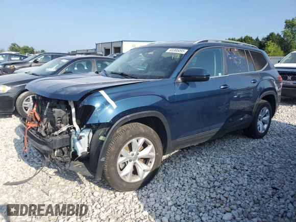 2018 Volkswagen Atlas SE with VIN 1V2LR2CA3JC588588, listed as a Copart auction lot 65305095 with 81,375 mi miles and Clean title. Bid and sale history available at DreamBid. Image 1.