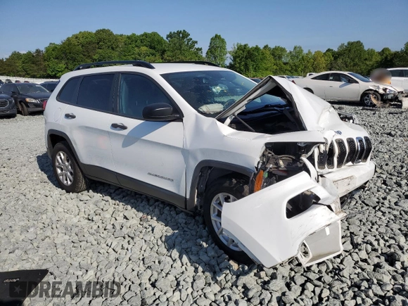 2016 Jeep Cherokee Sport with VIN 1C4PJMAB0GW286149, listed as a Copart auction lot 55111165 with Not provided miles and Salvage title. Bid and sale history available at DreamBid. Image 4.