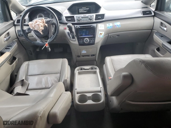 2014 Honda Odyssey EX-L with VIN 5FNRL5H60EB116666, listed as a Copart auction lot 43124855 with 205,050 mi miles and Salvage Title. Bid and sale history available at carsss.com. Image 8.
