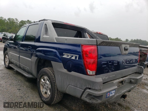 2002 Chevrolet Avalanche with VIN 3GNEK13T52G175796, listed as a Copart auction lot 69728874 with 288,960 mi miles and Clean Title. Bid and sale history available at carsss.com. Image 2.