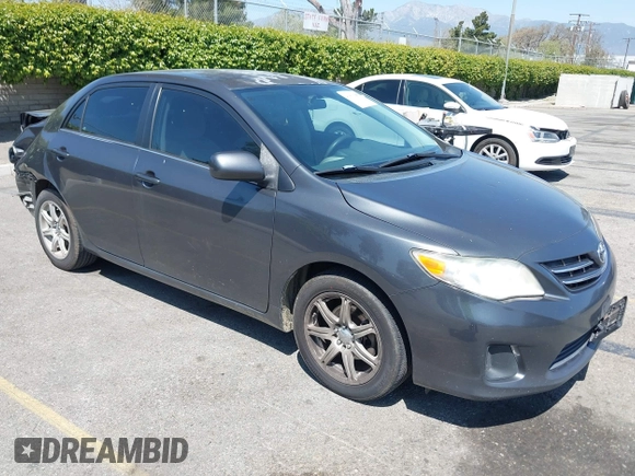 2013 Toyota Corolla L with VIN 2T1BU4EE8DC932676, listed as a IAAI auction lot 41963709 with 222,289 mi miles. Bid and sale history available at carsss.com. Image 1.