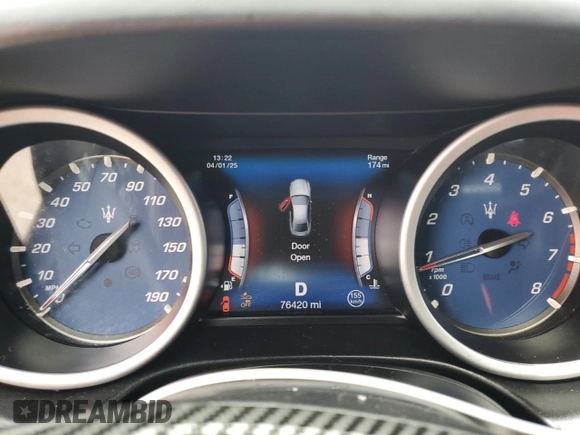 2017 Maserati Ghibli S с VIN ZAM57RSL4H1213127, выставлен на аукционе Copart как лот 51634475 с пробегом 76 420 миль миль и Чистый • Clean title. История ставок и продаж доступна на DreamBid. Изображение 9.