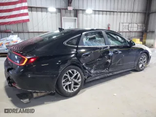 2022 Hyundai Sonata SEL with VIN KMHL64JA9NA173927, listed as a Copart auction lot 46464105 with 45,399 mi miles and Salvage Title. Bid and sale history available at carsss.com. Image 3.