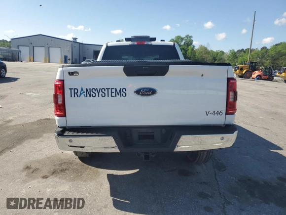 2023 Ford F-150 XL with VIN 1FTFW1ED8PFD25707, listed as a Copart auction lot 51474555 with 16,073 mi miles and Salvage title. Bid and sale history available at DreamBid. Image 6.