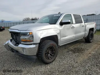 2018 Chevrolet Silverado 1500 LT with VIN 3GCUKREC5JG330751, listed as a Copart auction lot 44827505 with 120,151 mi miles and Salvage Title. Bid and sale history available at carsss.com. Image 1.