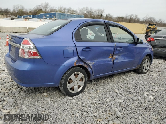 2009 Chevrolet Aveo 1LT z VIN KL1TD56E09B663627, wystawiony jako Copart lot #52882465 z przebiegiem 184 432 mil mil oraz Szkoda całkowita • Salvage title. Historia ofert i sprzedaży dostępna na DreamBid. Obrazek 3.