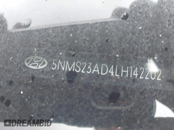 2020 Hyundai Santa Fe SE with VIN 5NMS23AD4LH142202, listed as a IAAI auction lot 42526020 with 59,964 mi miles and . Bid and sale history available at DreamBid. Image 9.
