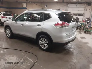2014 Nissan Rogue S with VIN 5N1AT2MV7EC753510, listed as a IAAI auction lot 41510389 with 124,843 mi miles. Bid and sale history available at carsss.com. Image 3.