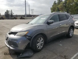2015 Nissan Rogue SV with VIN KNMAT2MT4FP562897, listed as a Copart auction lot 54521565 with 38,682 mi miles and Salvage Title. Bid and sale history available at carsss.com. Image 1.