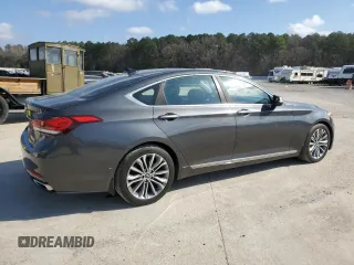2017 Genesis G80 3.8L z VIN KMHGN4JE7HU199906, wystawiony jako Copart lot #84053374 z przebiegiem 117 132 mil mil oraz Szkoda całkowita • Salvage title. Historia ofert i sprzedaży dostępna na DreamBid. Obrazek 3.